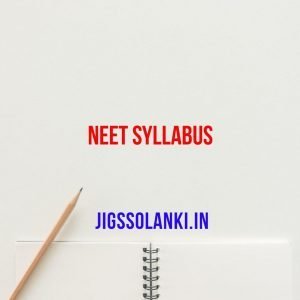 NEET SYLLABUS