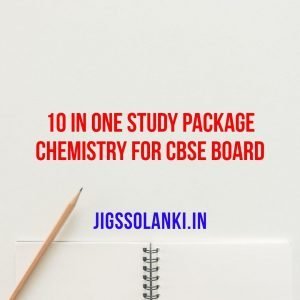 10 in One Study Package Chemistry for CBSE Board