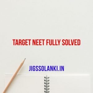 Target NEET Fully Solved