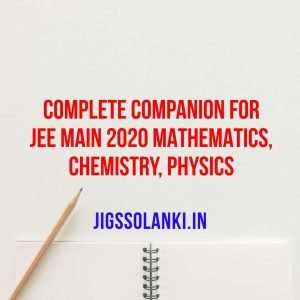 Complete Companion for JEE Main 2020