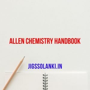 Allen Chemistry Handbook pdf