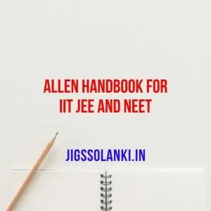 Allen Handbook for IIT JEE and NEET