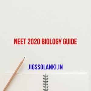 NEET 2020 Biology Guide