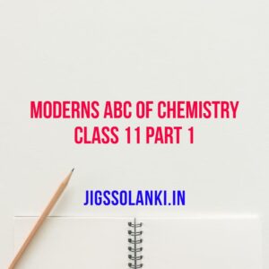 Modern ABC Of Chemistry For Class 11 Part 1
